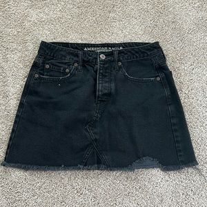 American Eagle Black Jean Skirt